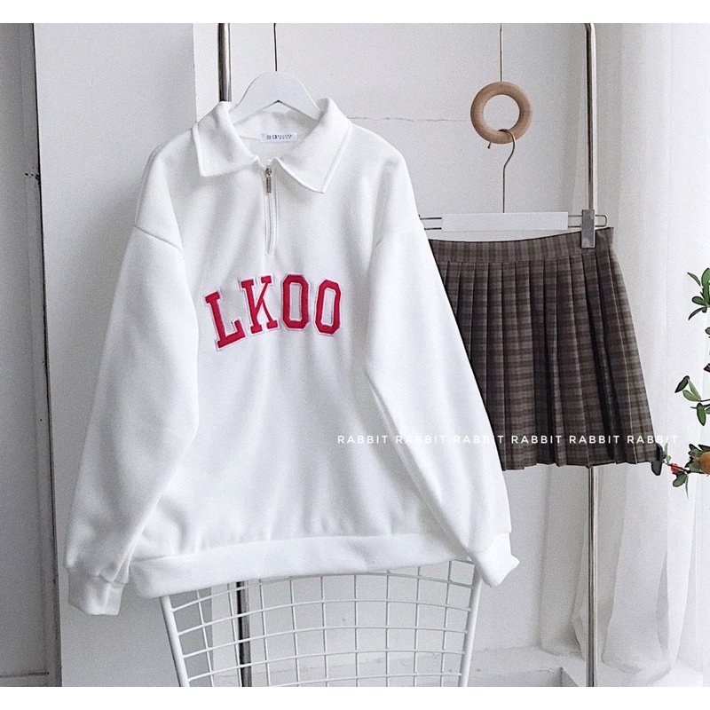 Áo nỉ khoá form rộng chữ thêu dày dặn ẢNH CHỤP THẬT