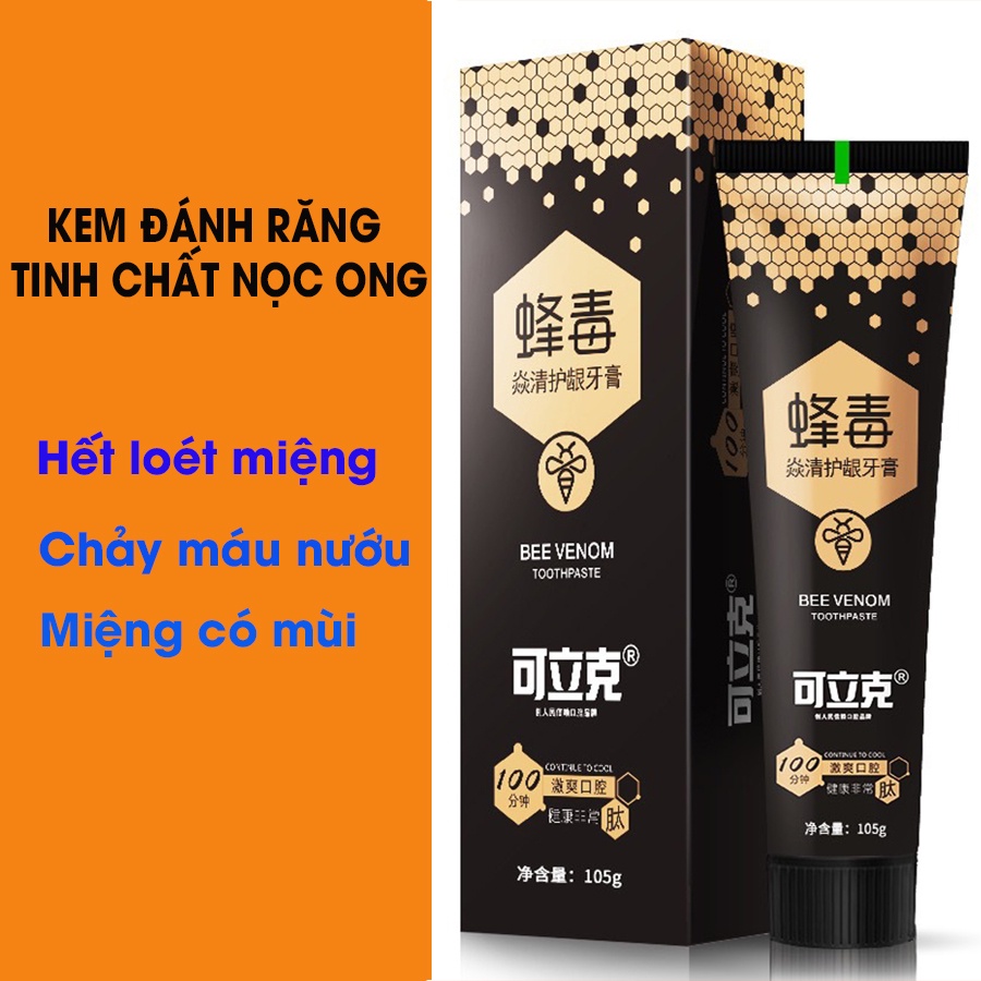 Kem đánh trắng răng nọc ong, tẩy răng ố vàng, giảm ê buốt, giúp răng trắng sáng hết hôi miệng