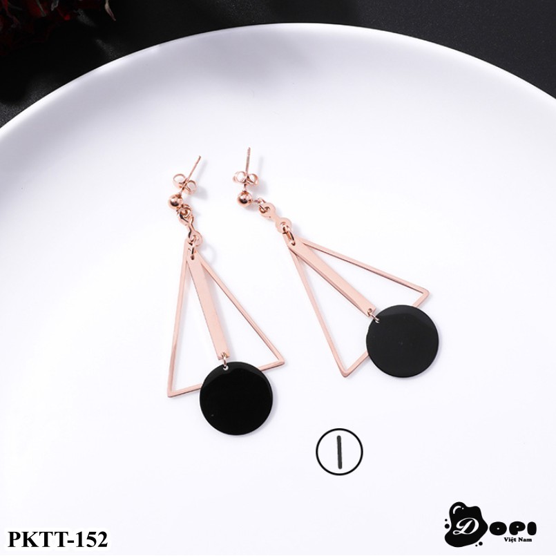 Bông tai hình học cá tính