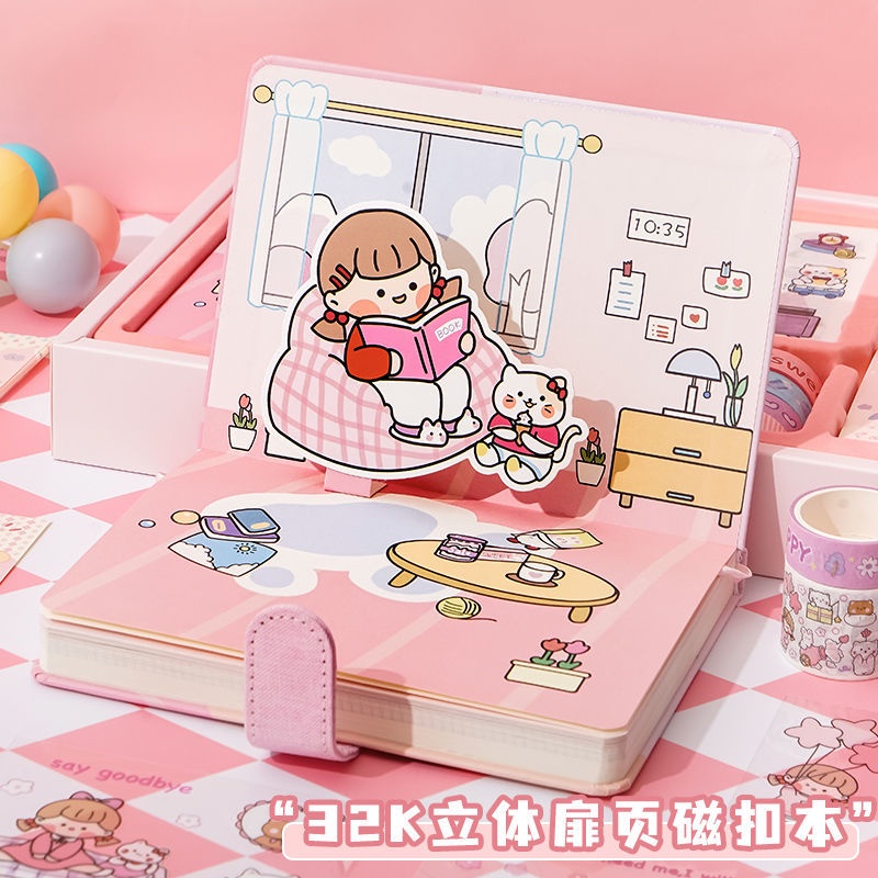 Bộ Sticker Dán Trang Trí Sổ Tay Dễ Thương Dùng Làm Quà Tặng Sinh Nhật