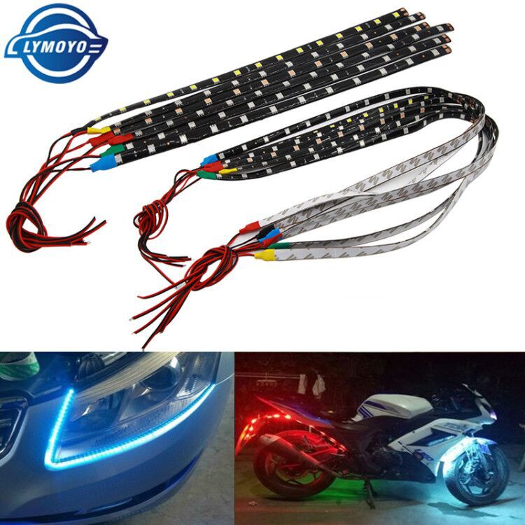 Dây Đèn Led 30cm 60cm 5050 Trang Trí Xe Hơi Kevanly