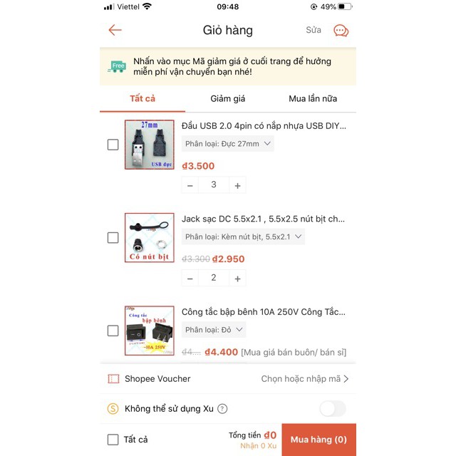 [Combo] Cáp chuyển USB sang DC + Keo nến + Chip LED + jack DC + Đầu USB + Công tắc bập bênh
