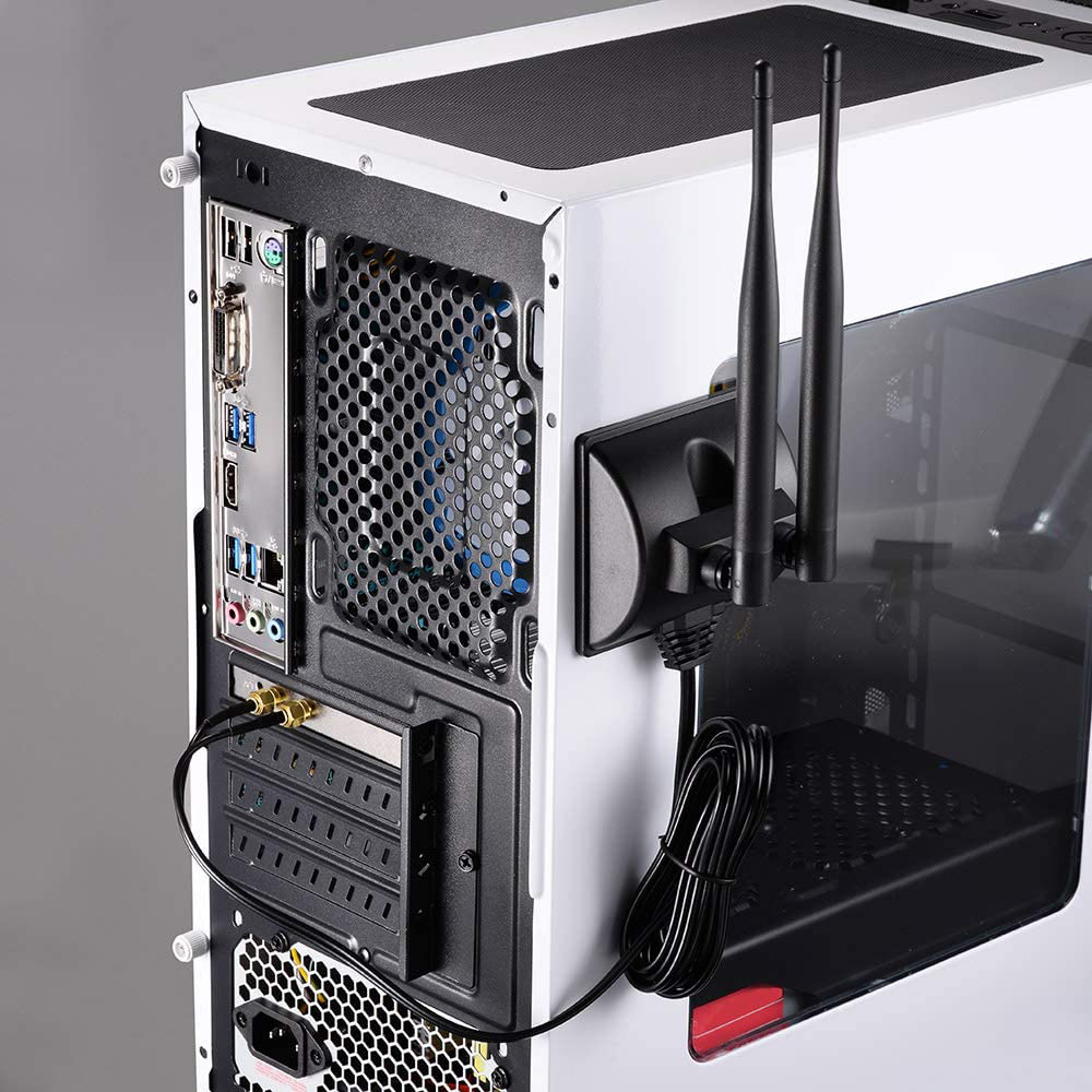 Bộ định tuyến không dây đầu nối wifi ăng-ten USB băng tần kép cho PCI-E thẻ mạng cơ sở từ tính nhiều màu bền RP-SMA | BigBuy360 - bigbuy360.vn