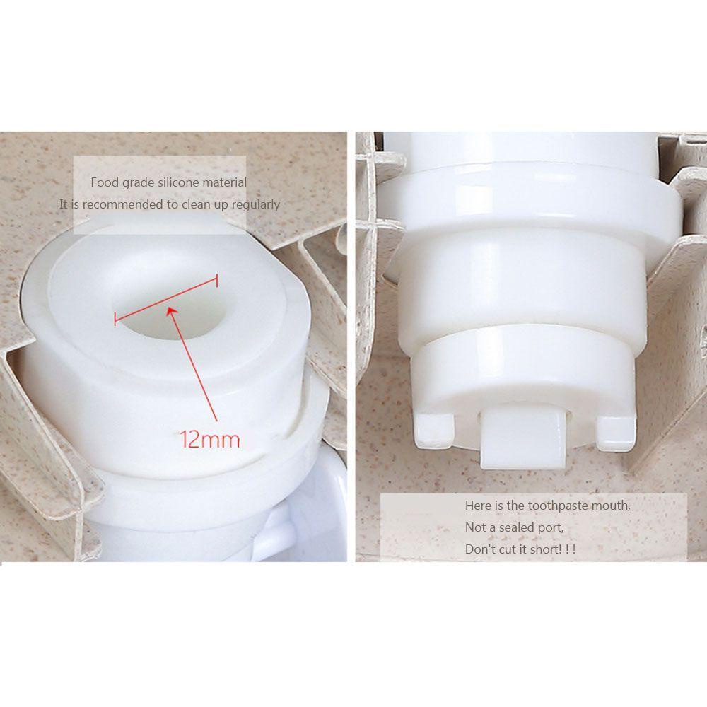 WATTLE Dụng Cụ Nặn Kem Đánh Răng Gắn Tường Bằng Rơm Lúa Mì Mới