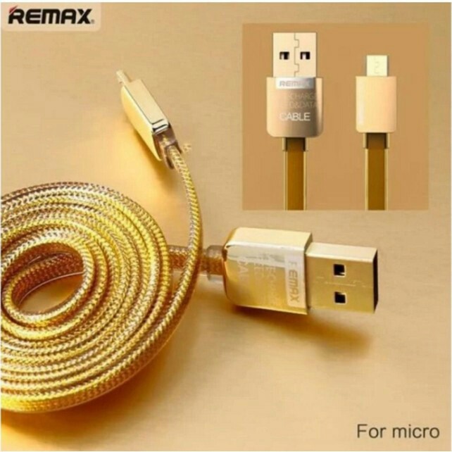 cáp sạc micro USB remax vàng gold 1m cho android