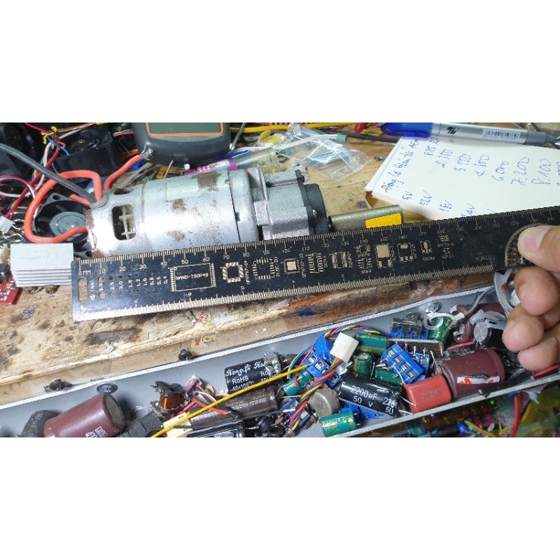 Động cơ giảm tốc  500w, 40v tháo máy cắt cỏ R.yobi