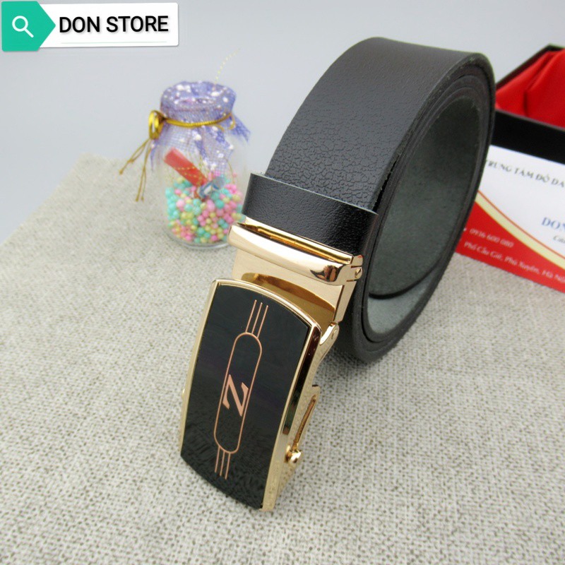 [Da Bò 100%] Thắt Lưng Nam. Dây Nịt Nam Full Hộp Đựng Cao Cấp Chất Liệu Da Bò Thật (BH 12 THÁNG)