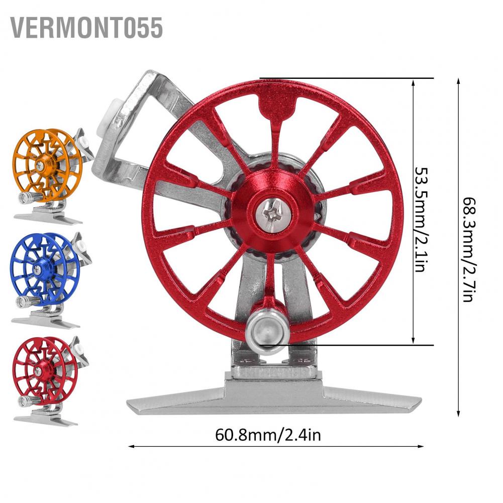 Hàng Hot Bánh xe câu cá di động bằng nhôm Hợp kim nhôm Ruột quay tay phải Tiết kiệm sức lao động Vermont055 Hàng giao ngay