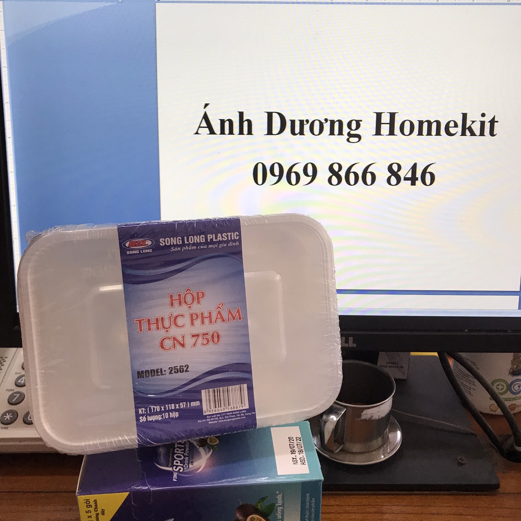 Bộ 10 hộp đựng thực phẩm trong suốt Song Long Plastic anhduonghomekit
