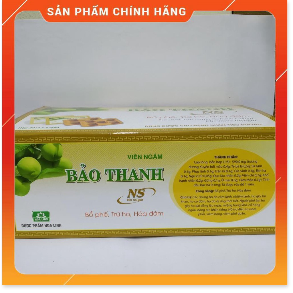 Viên ngậm BẢO THANH không đường