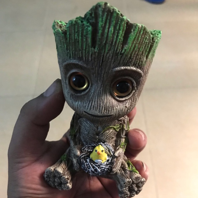 Tượng baby groot kim sũi oxy cho hồ cá cảnh