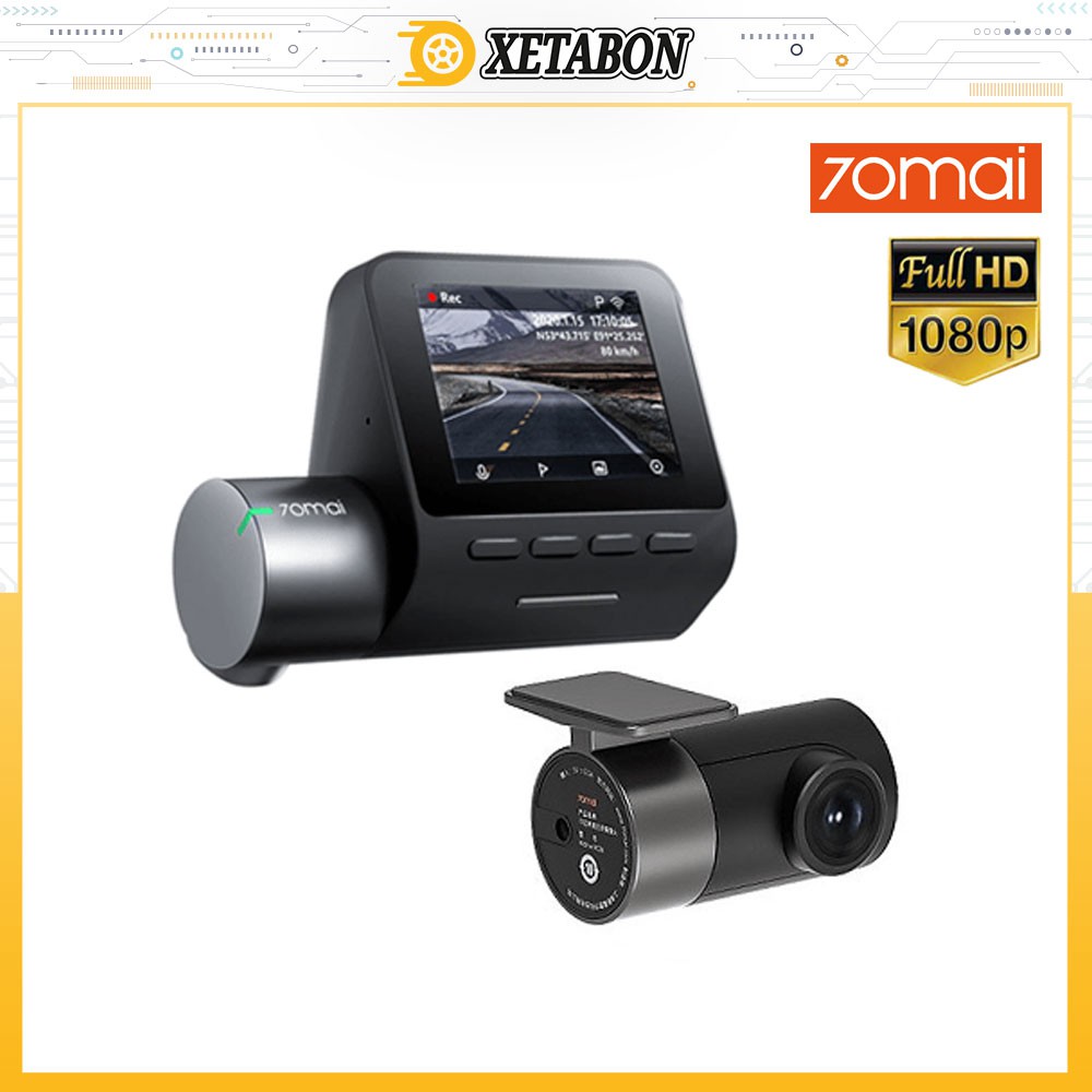 Camera hành trình Xiaomi 70mai A500S 2 mắt ghi hình trước sau