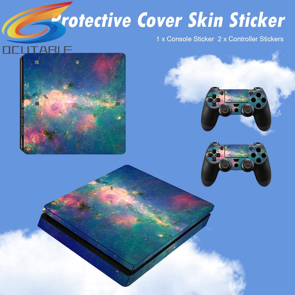 Set 2 Miếng Dán Cho Máy Chơi Game PS4 Sony PS 4 Slim Console