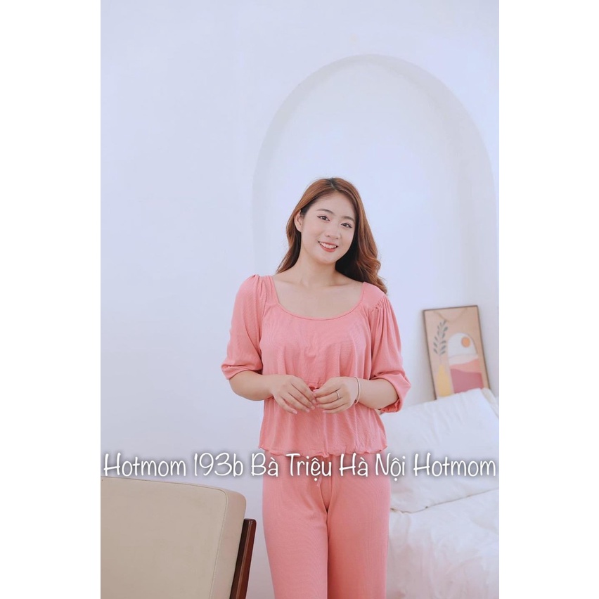 Đồ bộ mặc sau sinh Hotmom - có thiết kế cho con bú