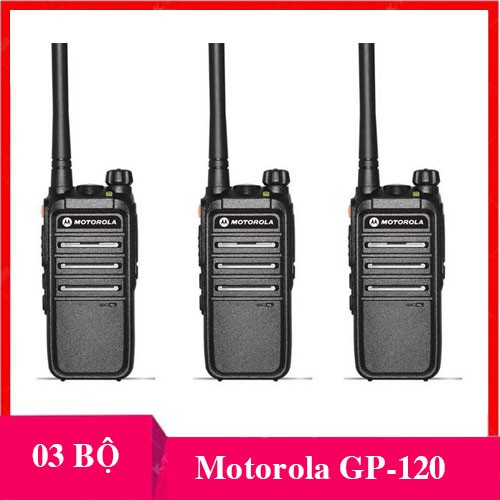 Bộ 3 Bộ đàm Motorola GP120 - Cự li 1-3km
