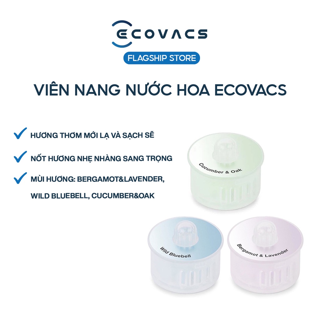 Sáp Thơm 3 Mùi Cho Robot Hút Bụi Ecovasc Deebot T9 Aivi/T9 Max/T9 Power/T9 Aivi Plus/T9/T10/T10 Plus - Thơm Mát Cả Ngày