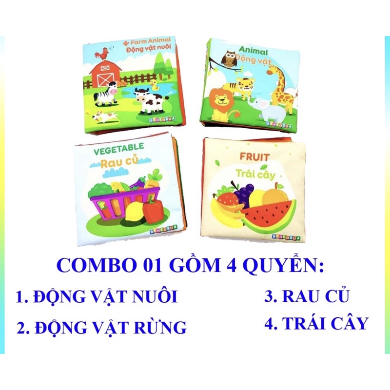 Đồ chơi sách vải cho bé - đồ chơi an toàn cho bé