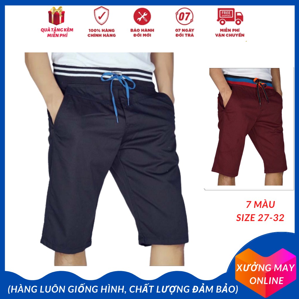 QUẦN SHORT KAKI NAM  HÀNG CAO CẤP CÓ CO DÃN LƯNG CHUN NHIỀU MÀU MANG PHONG CÁCH THOẢI MÁI-XM09