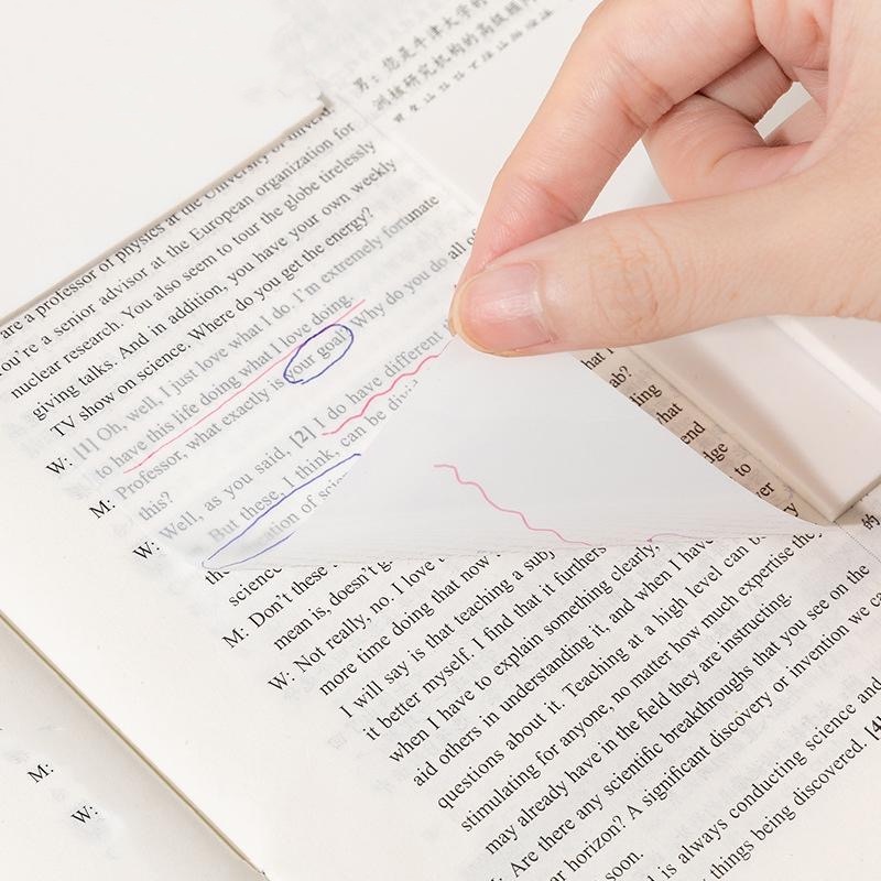 Steve Bộ 50 Tờ Giấy Ghi Chú Trong Suốt Không Thấm Nước Có Keo Dán Dùng Để Lên Kế Hoạch Học Tập