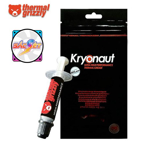 Keo tản nhiệt Thermal Grizzly Kryonaut 1g - Hiệu năng đỉnh cao, hàng Đức