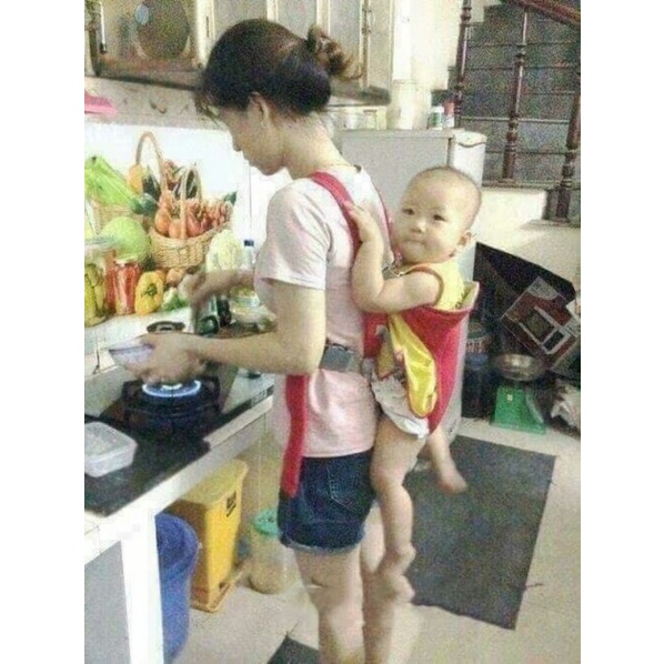 Địu 4 tư thế tiện lợi cho bé