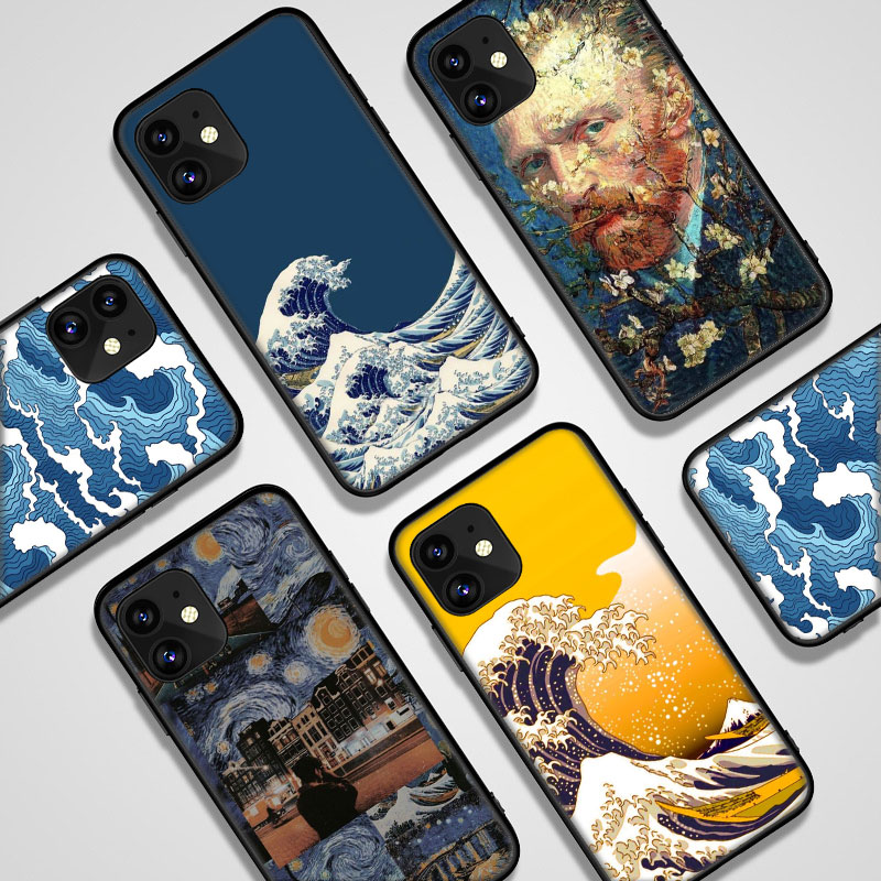 Ốp Lưng Mềm In Hình Tranh Của Van Gogh Cho Iphone 5s / 6s / 7 / 8 Plus / Xr / Xs Max