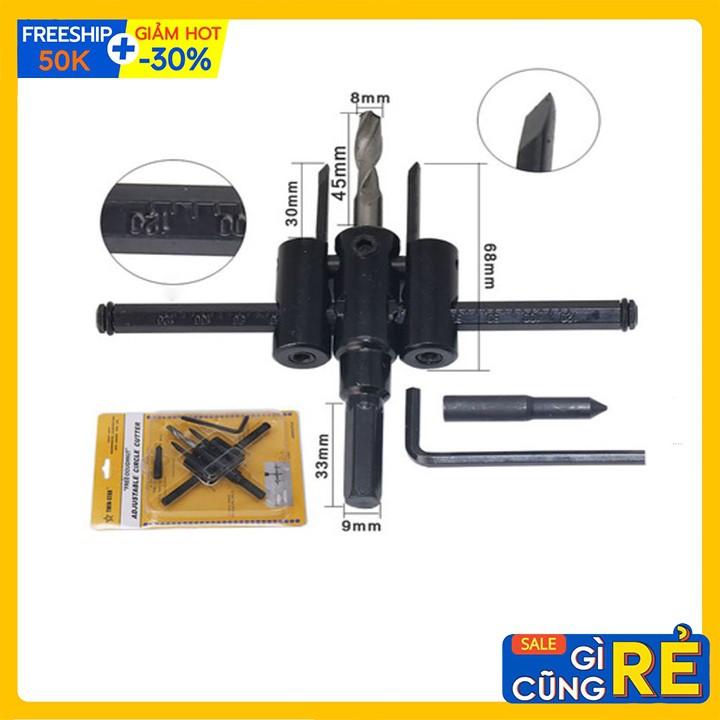 Mũi Khoét Gỗ Chữ T Gắn Máy Khoan 30 - 120 Mm