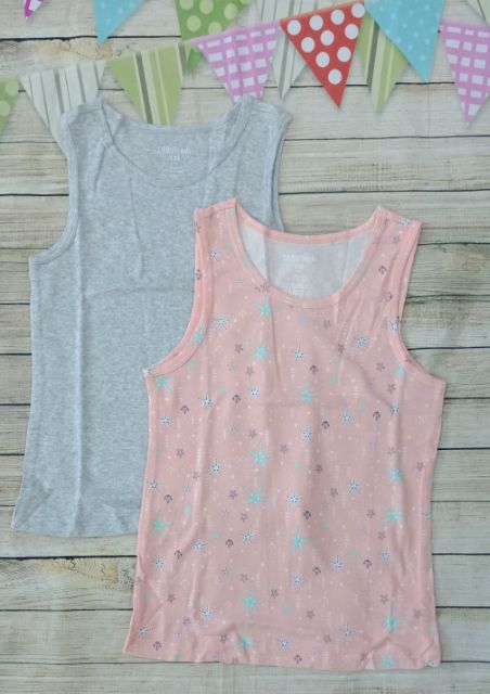 Set 2 áo cotton mặc nhà bé gái Canifa