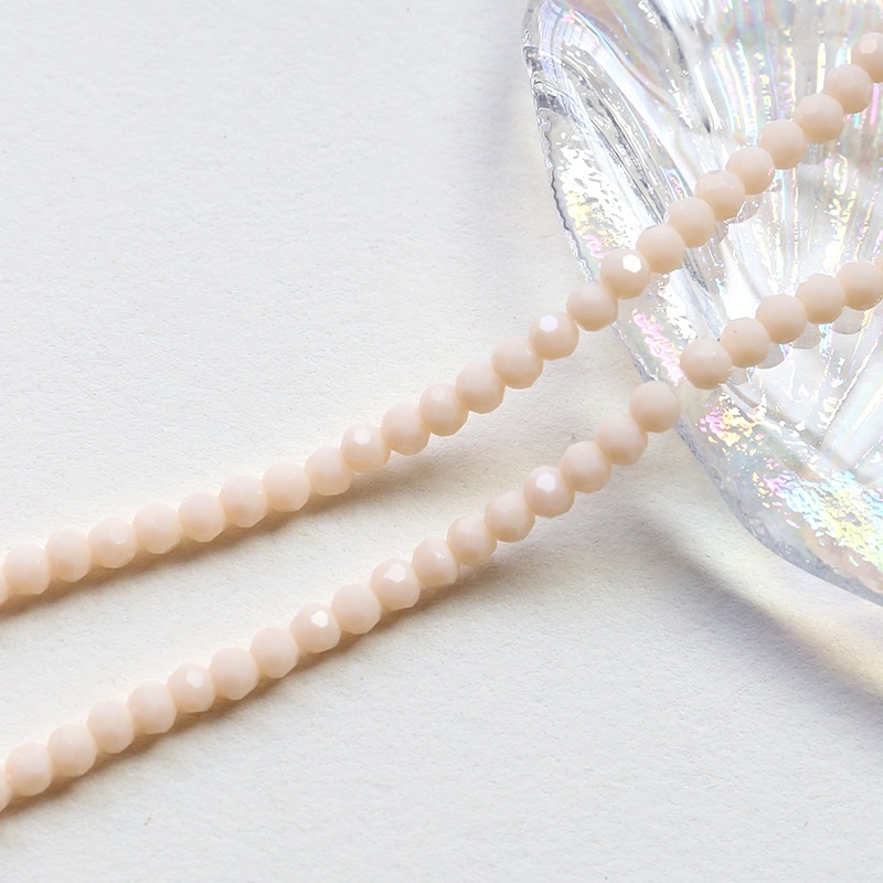 Set 100 bánh xe pha lê 4mm nhiều màu sắc dùng làm đồ trang sức thủ công