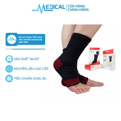 Bó cổ chân thể thao UNITED MEDICARE PRO D13 (1 cặp) màu đen - MEDICAL