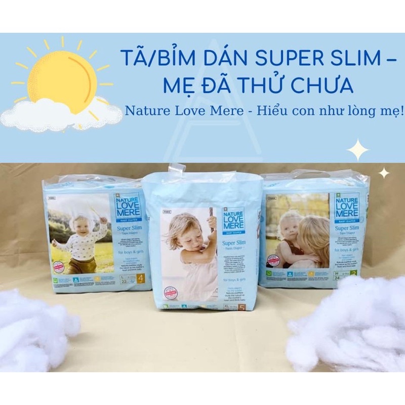 (MUA LÀ CÓ QUÀ) BỈM  NATURE LOVE MERE  NỘI ĐỊA HÀN QUỐC DÒNG SUPERSLIM SIÊU MỎNG MỀM  S36/M32/L30/XL24/XXL20