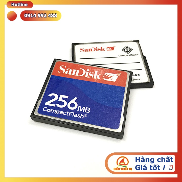 Thẻ nhớ 256MB Sandisk CompactFlash - CF memory Card cho máy CNC - máy công nghiệp
