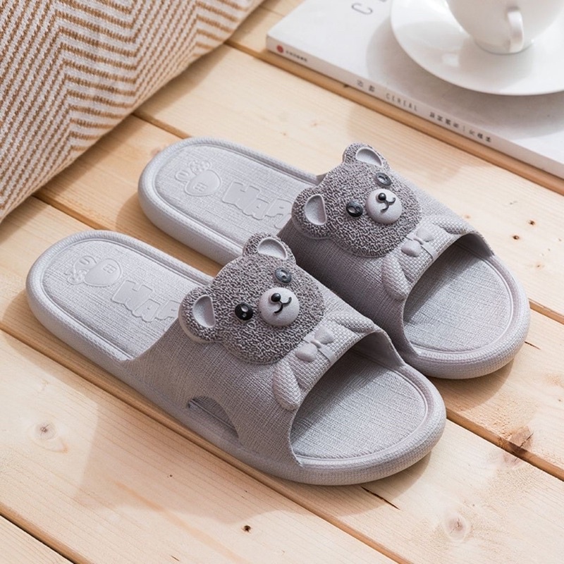 Dép cao su non gấu siêu êm chân