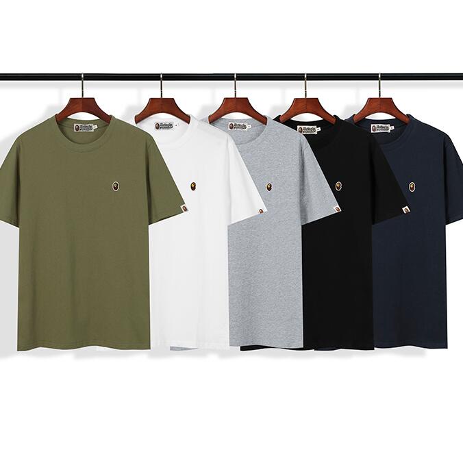 Áo thun tay ngắn chất liệu cotton thêu họa tiết độc đáo