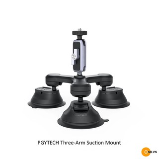 PGYTECH Three-Arm Suction Mount - Tripod hít kiếng 3 chân dùng cho Gopro - Máy ảnh