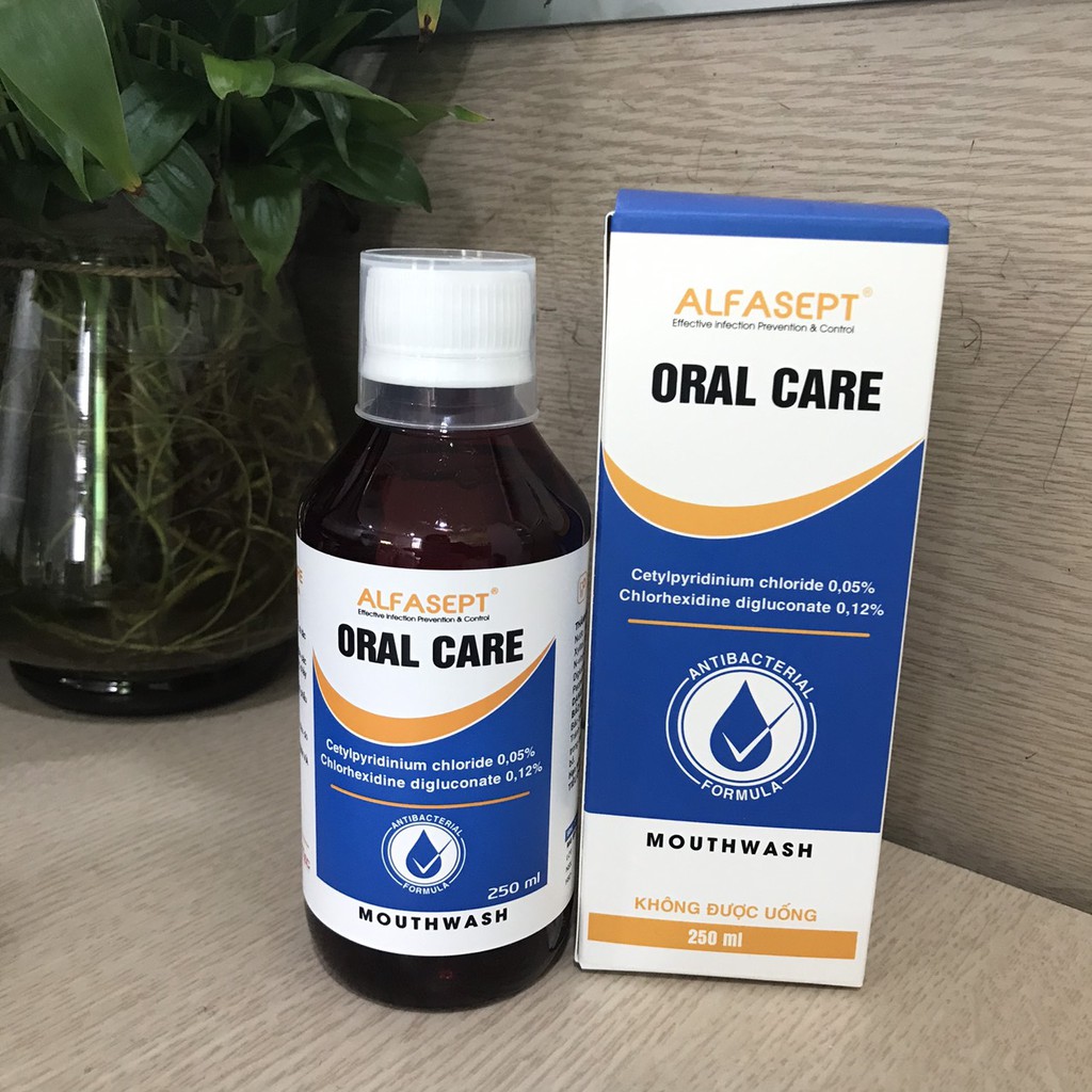 Nước Súc Miệng ALFASEPT Oral Care Hương Bạc Hà, Giúp Diệt Khuẩn, Ngăn Ngừa Mảng Bám, Vết Ố Trên Răng Lọ 250ml