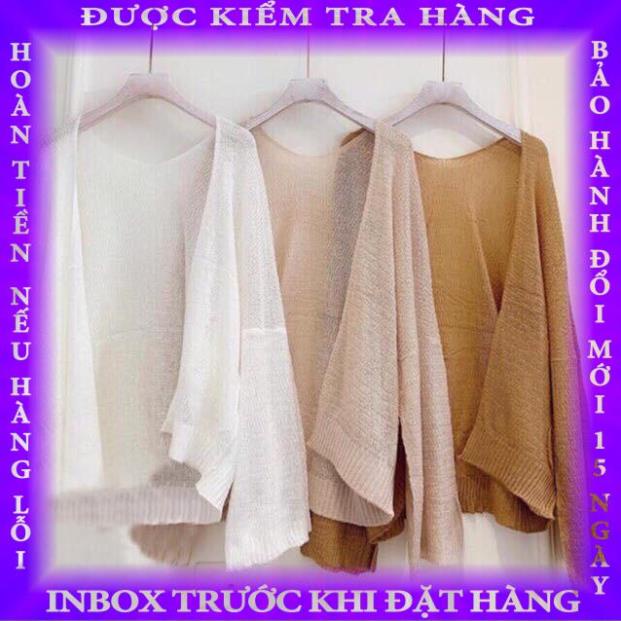 Áo Khoác Caridgan Len Mỏng Cho Nữ Phong Cách Hàn Quốc Sexy huanprv