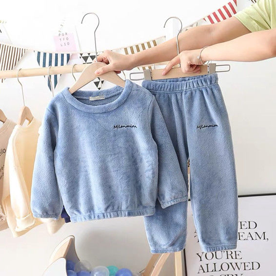 Đồ Ngủ Dài Tay Vải Dày Ấm Áp Xinh Xắn Cho Bé