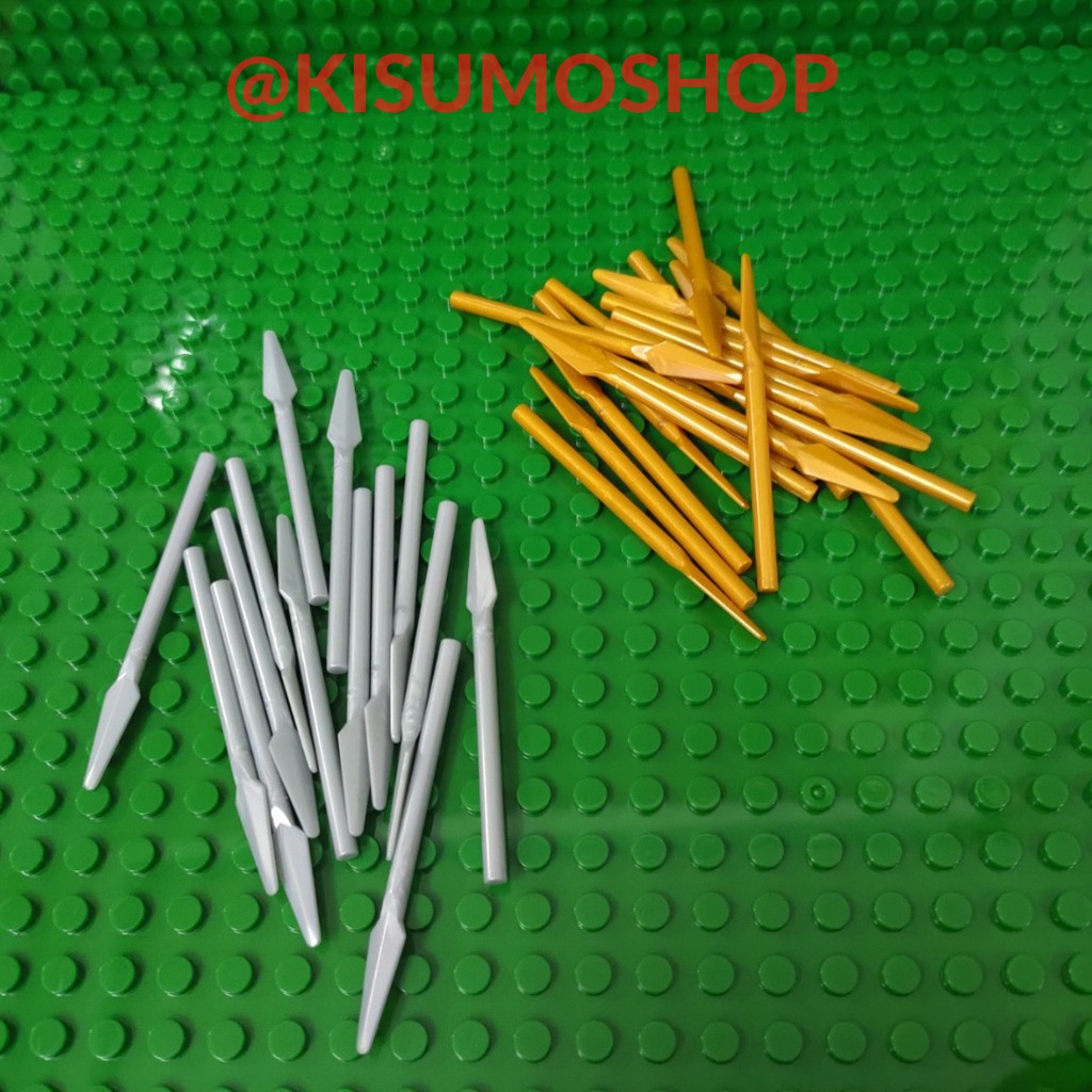 Đồ chơi giáo dục lắp ráp   logo moc] COMBO 10 CÂY GIÁO VŨ KHÍ TRUNG CỔ dk8