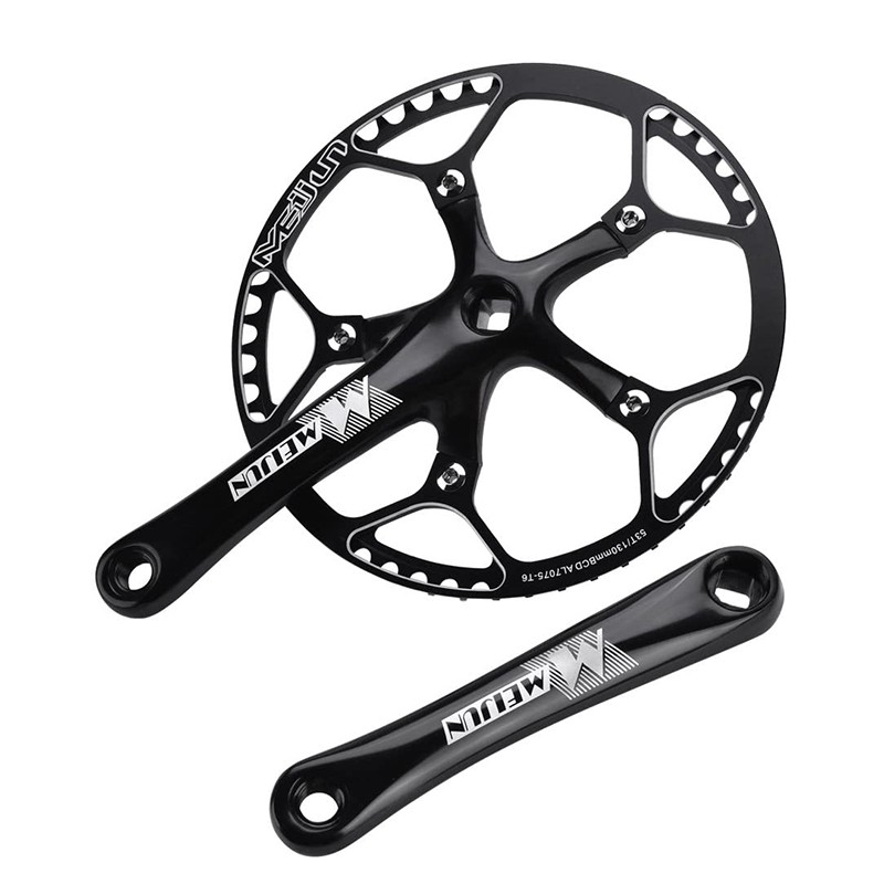 High Quality MEIJUN 53T 170Mm Bicycle Single Chainring Speed Crankset Arm Black