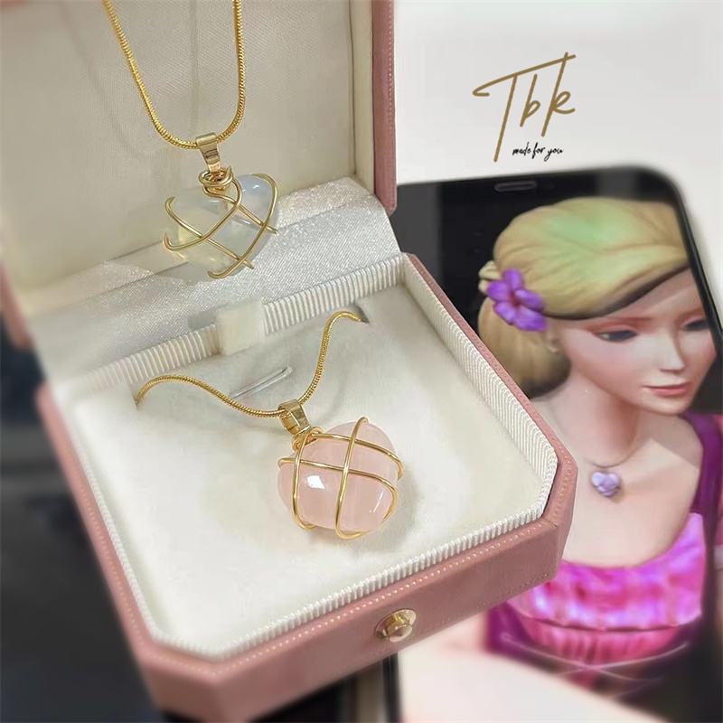Vòng cổ Mạ Vàng 18k 950K Mặt Hình Trái Tim Không Gây Dị Ứng Cho Nữ