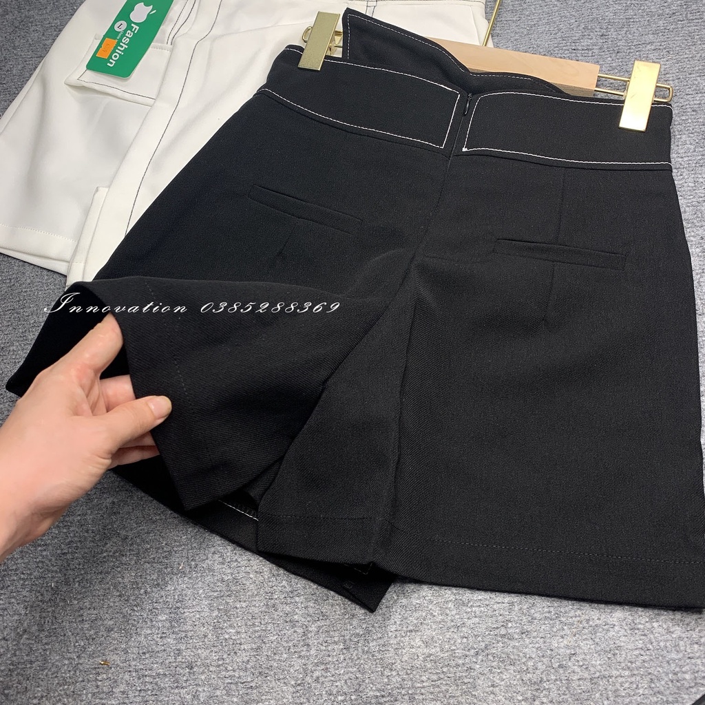 Quần short giả váy kiểu nữ cạp lệch BIGSIZE chất vải cao cấp co dãn tôn dáng TA-512