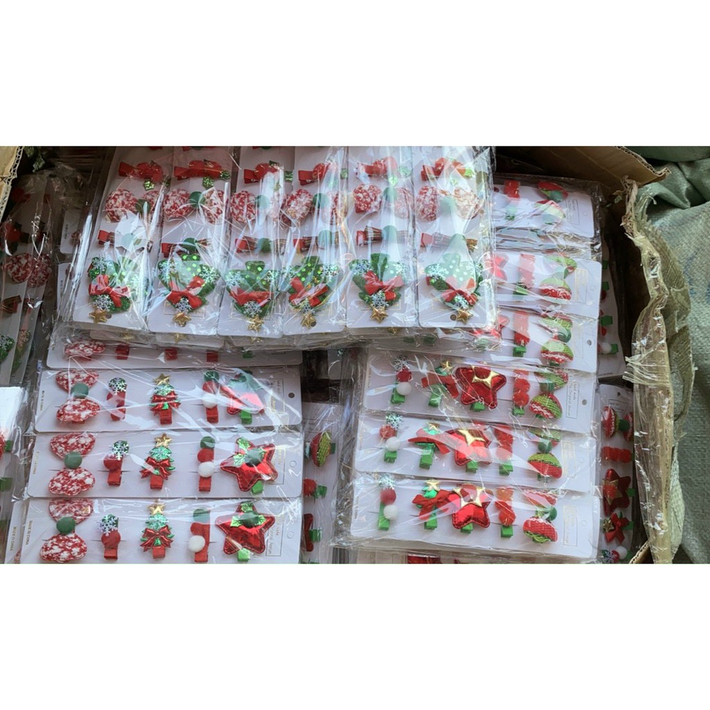 PVN8671 Sét 5 kẹp tóc Noel siêu xinh T2 .