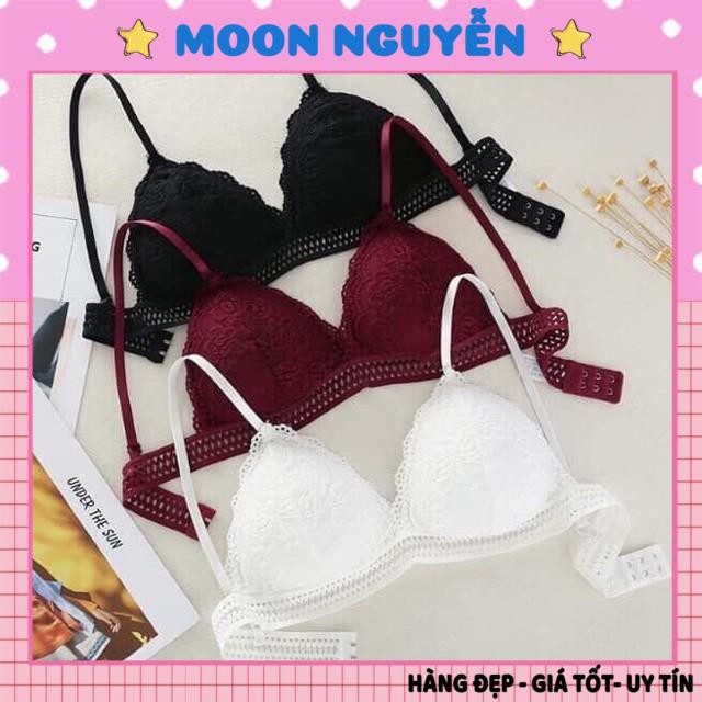 Áo lót ren, áo bra 2 dây cài sau mẫu mới BR13 chất ren đẹp