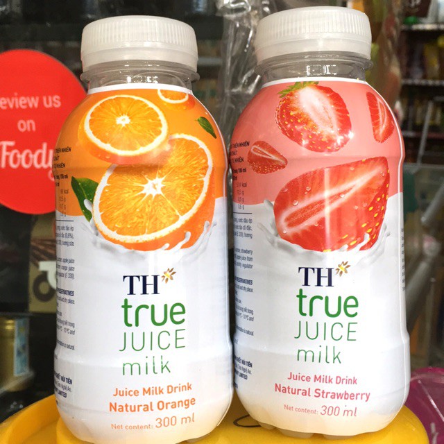 (HỎA TỐC) Sữa trái cây TH true Juice milk lốc 6 chai 300ml