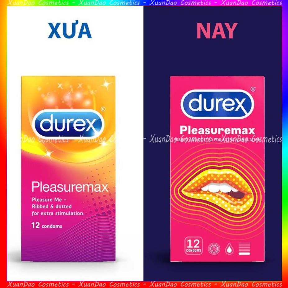 Bao cao su Durex Pleasuremax hộp 12 bao