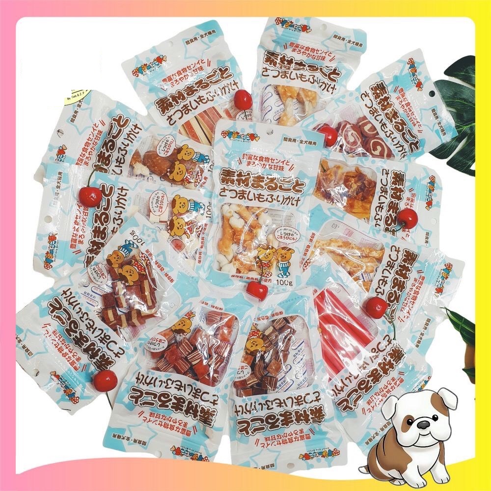 Bánh thưởng cho chó mèo (Nhiều vị) 100gr/túi Đồ ăn cho chó mèo thú cưng-ShopPetAz