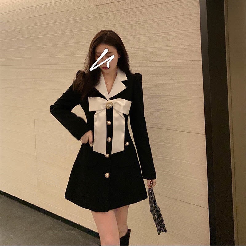 Váy thiết kế cao cấp tặng kèm tag nơ cài sang chảnh - ELISA STORE