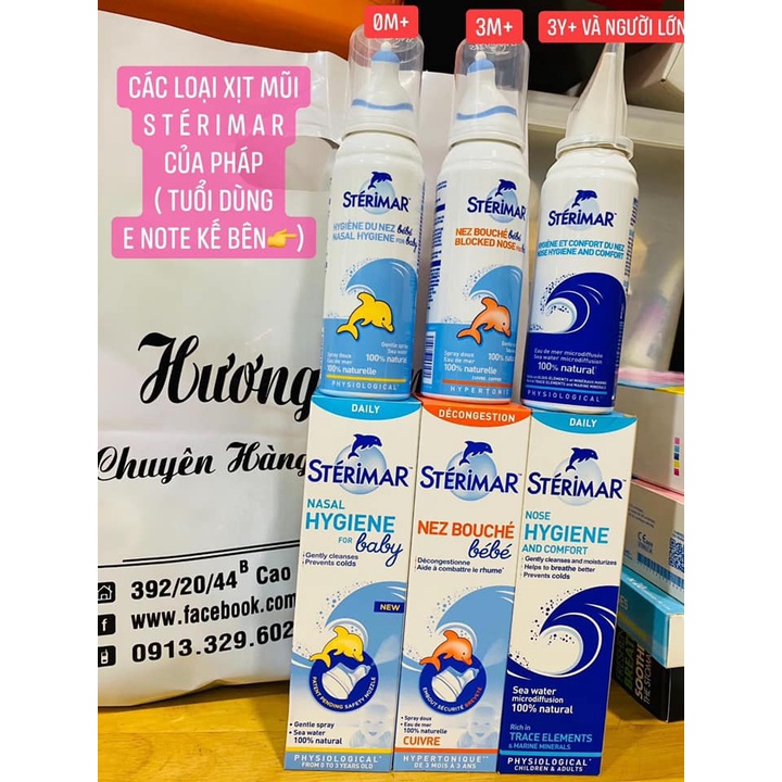 Nước Muối Xịt Mũi Dạng Phun Sương Ca Heo Pháp Cho Bé