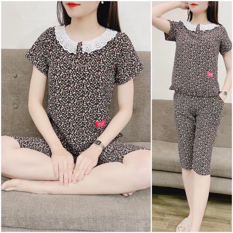 Bộ mặc nhà, bộ đồ nữ chất mềm mịn mát, thấm hút mồ hôi, đủ size theo số đo, chất kate thái